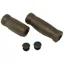 Trek 125/90mm Leather Look Handlebar Grips in Brown