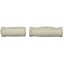 Trek 125/90mm Leather Look Handlebar Grips in Cream