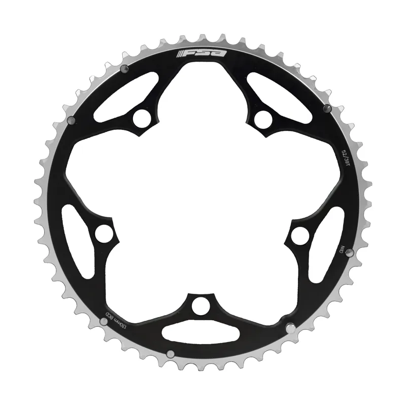 FSA Alloy Road Polished Chainring In Black