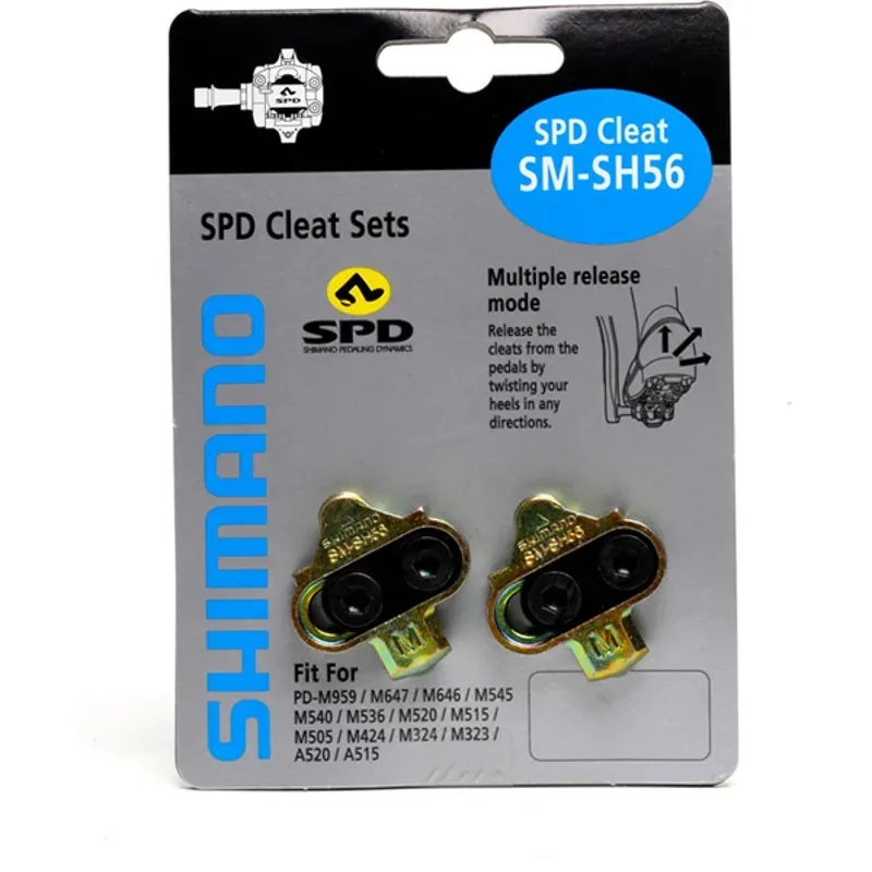 Shimano Spares SH56 Multi-release Cleat Pair in Black