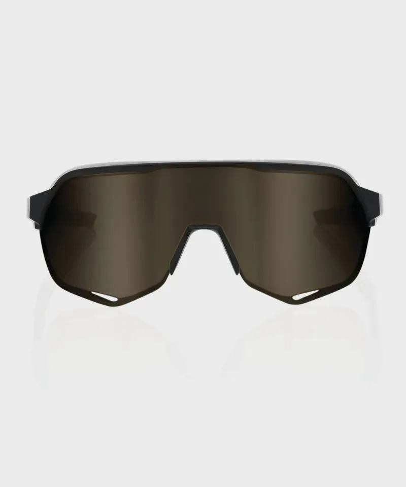 100 Percent S2 Gold Lens Sunglasses in Black-1