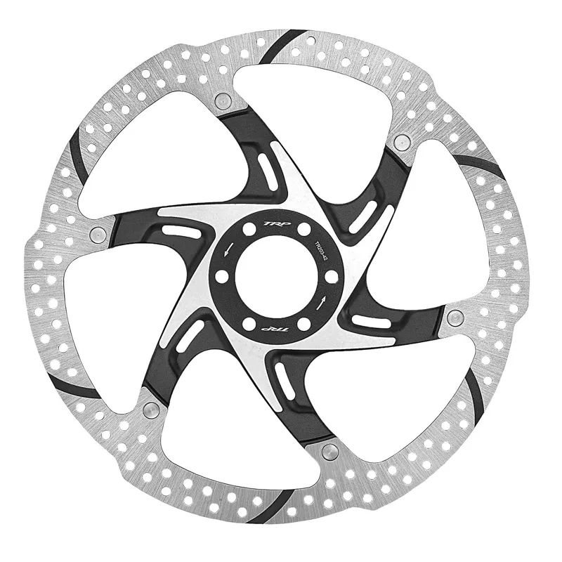 TRP TRP-25 Centerlock 1.8mm Disc Brake Rotor in Black/Silver-1