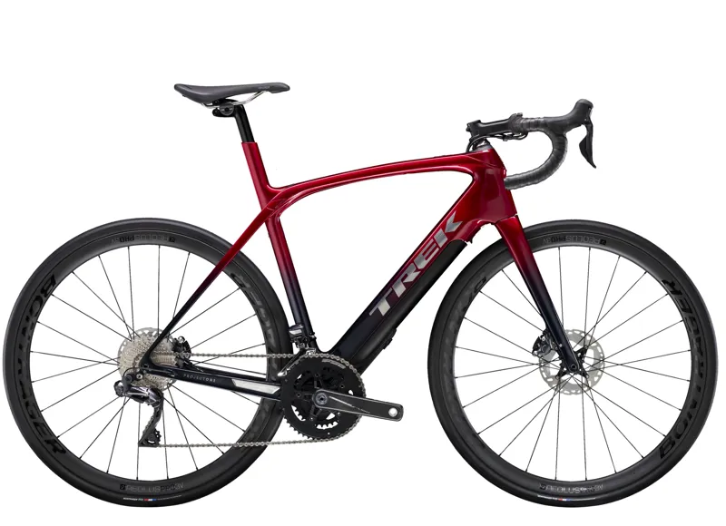Trek Domane + LT 7 Road Bike Rage Red to Blue 