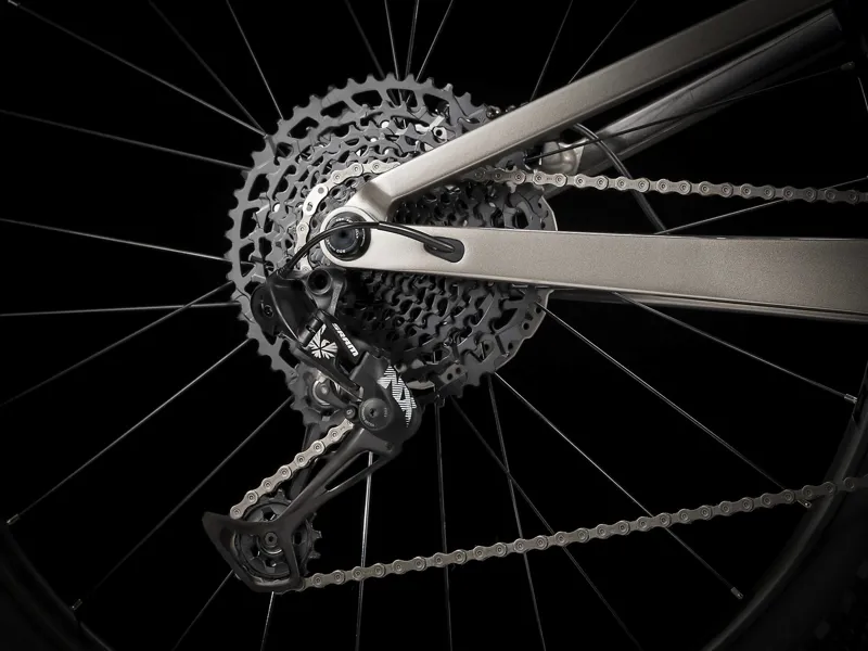 Trek Top Fuel 9.7 NX Carbon FS Mountain Bike - Silver-2