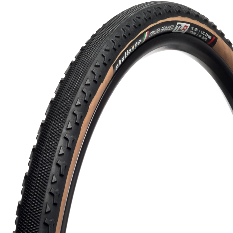 Challenge Gravel Grinder Pro Handmade TLR Gravel Tyre in Brown-5