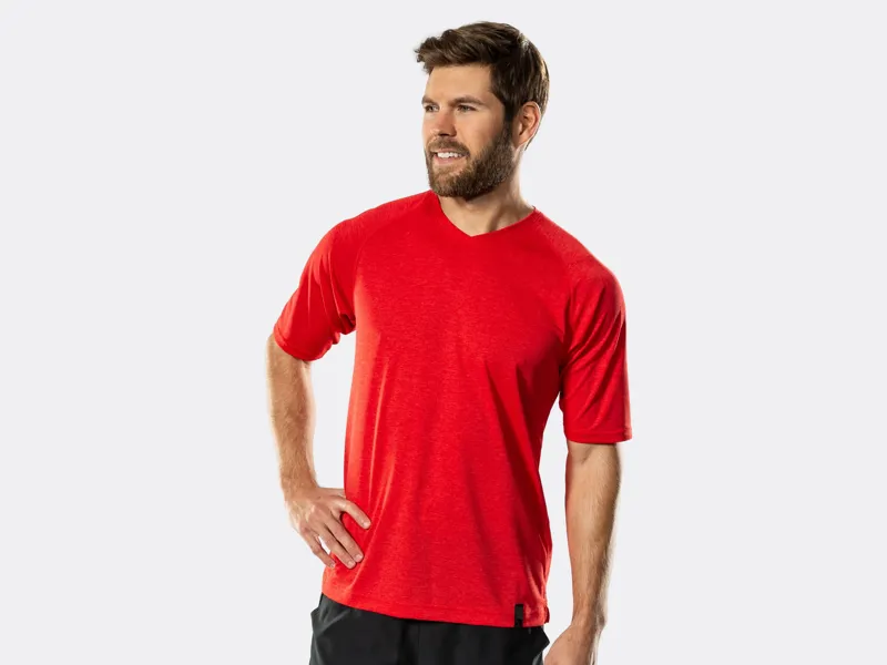 Bontrager Quantum Tech Tee Short Sleeve Cycling Jersey in Red