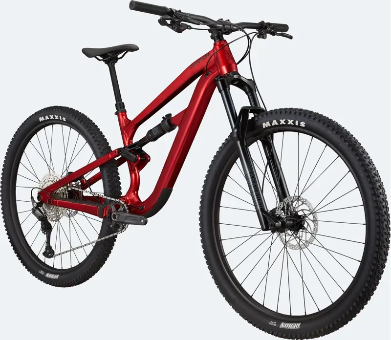 Cannondale Habit 4 Trail Bike in Candy Red-6