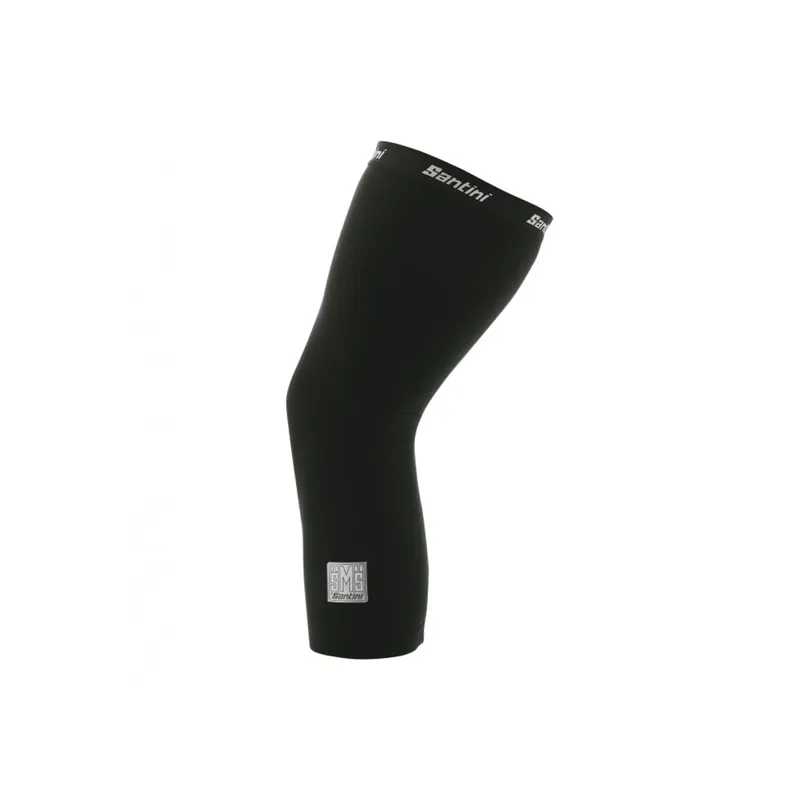 Santini Totum Thermofleece Knee Warmers in Black