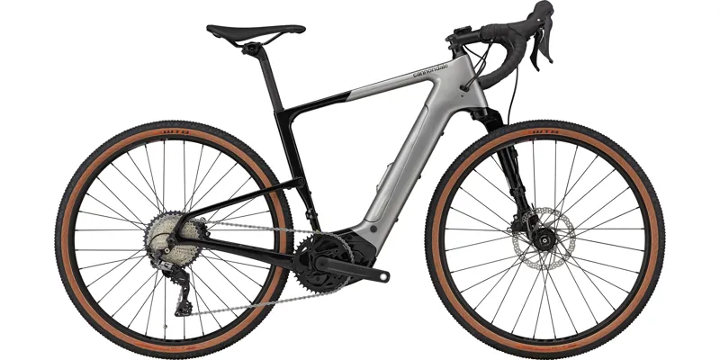 2021 Cannondale Topstone Neo Carbon Lefty 3 eGravel Bike in Silver