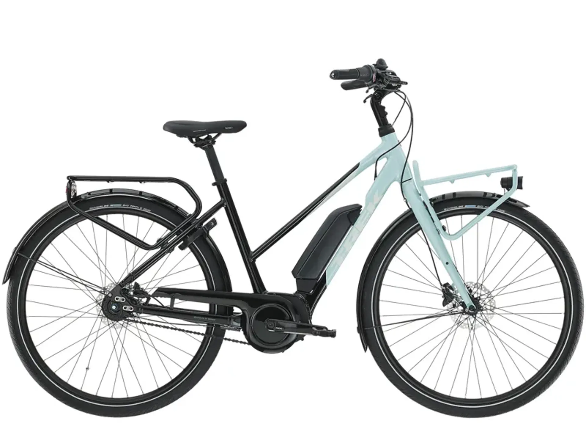 Trek District+ 2 400wh Stagger eHybrid Bike in Black