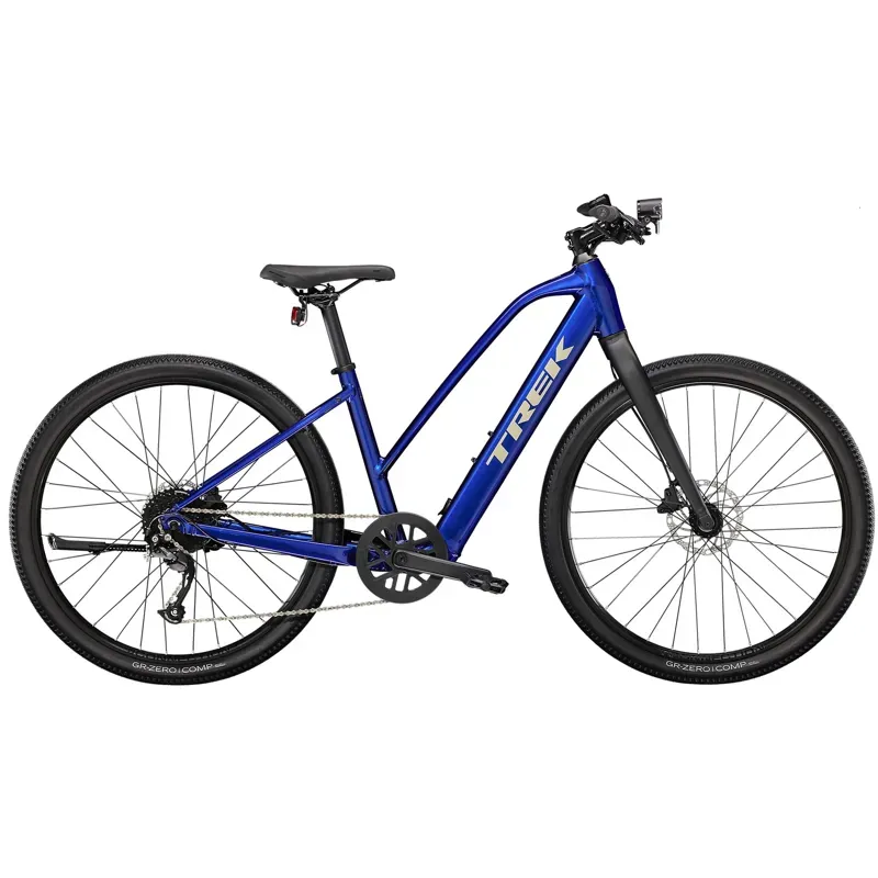 Trek Dual Sport+ 2 Stagger Hybrid eBike in Hex Blue