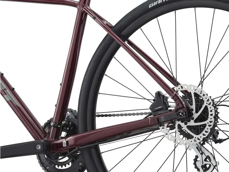 2021 Giant Escape 2 Disc Hybrid Bike in Red-1