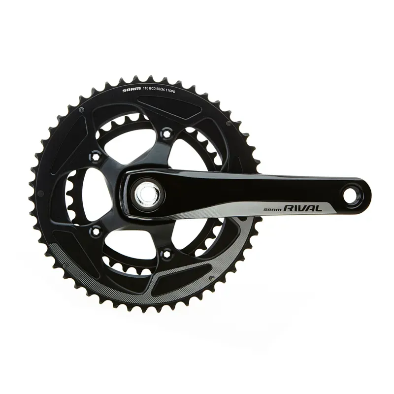 SRAM Rival 22 GXP 172.5mm 50-34-tooth 11-sp Crankset w/o Cups in Black