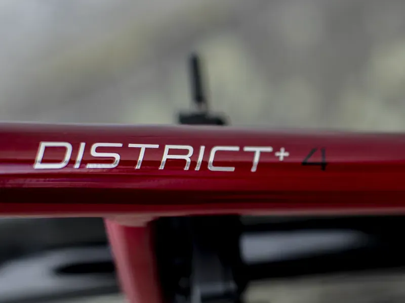  Trek District+ 4 500wh Lowstep eHybrid Bike in Red-11