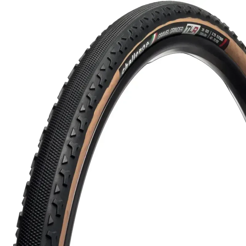 Challenge Gravel Grinder Pro Handmade TLR Gravel Tyre in Brown-1