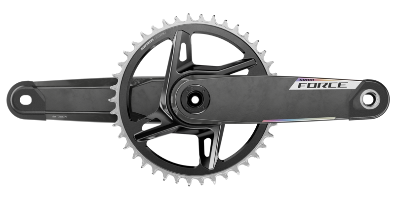 SRAM Force 1x E1 XPLR DUB WIDE 42-tooth DM Crankset in Black-1