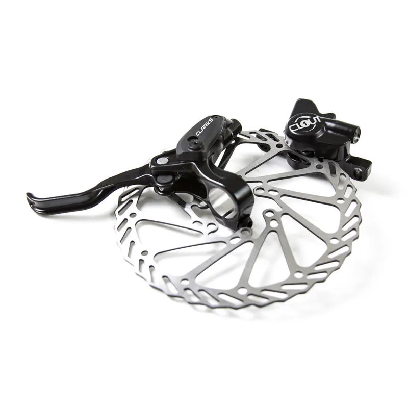 Clarks F160 Clout 1 Two Piston Hydraulic Front Brake Set in Black