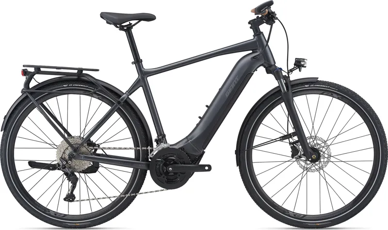 Giant Explore E+ 1 625 Electric Bike in Gunmetal Black