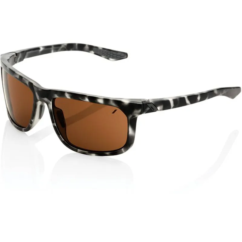 100 Percent Hakan Bronze Lens Sunglasses in Black