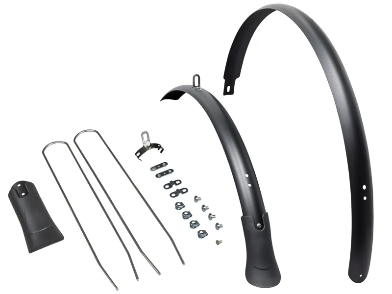 Trek CrossRip+ 700 x 28-38mm Front and Rear Mudguards in Black
