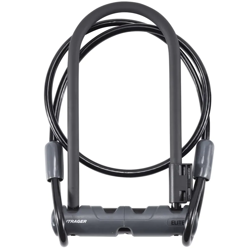 Bontrager Elite 12mm X 9in Keyed U-Lock With 4 Cable in Black