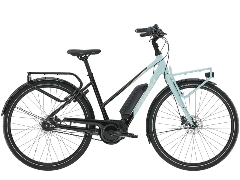 Trek District+ 2 Stagger Electric Hybrid Bike in Blue