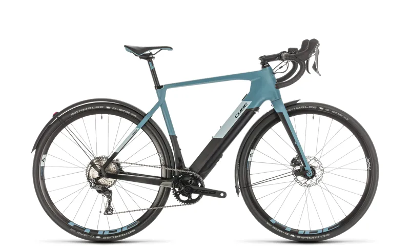 Cube Nuroad Hybrid c:62 SL Electric Carbon Road Bike in Blue