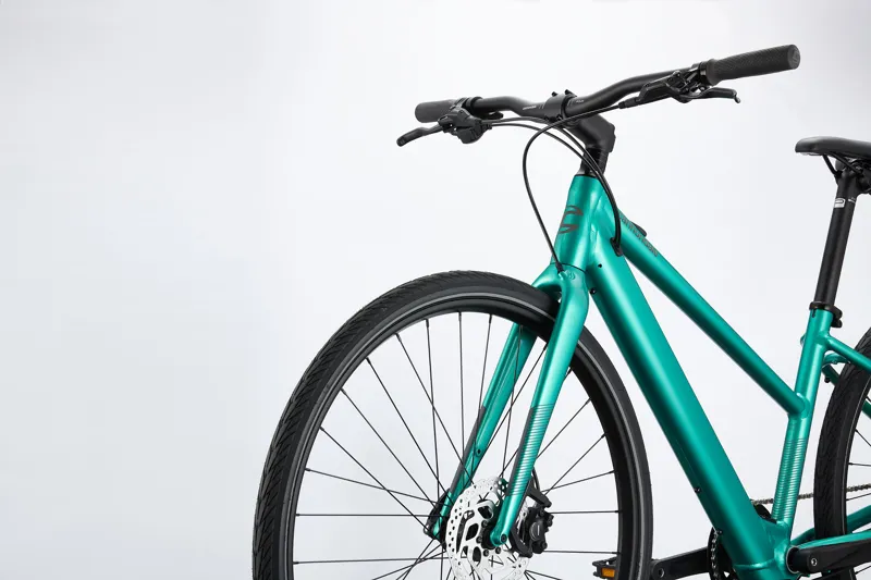 Cannondale Quick Neo 2 SL Remixte Mens Electric Bike in Blue