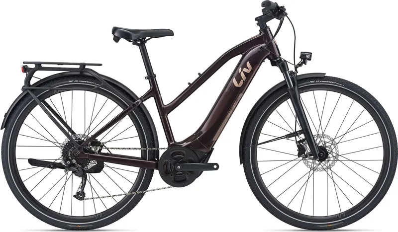 Liv Amiti-E+ 2 Womens Electric Hybrid Bike in Purple