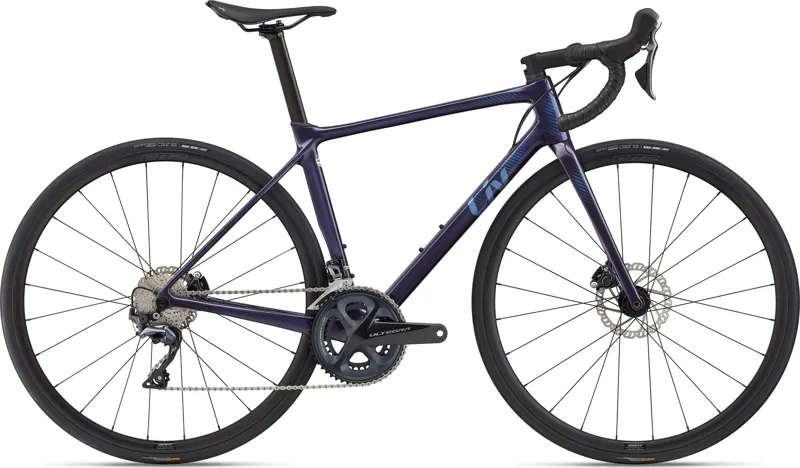 Liv Langma Advanced 1 Disc Womens Race Bike in Milky Way