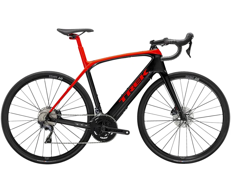 Trek Domane + LT Electric Road Bike in Red/Black