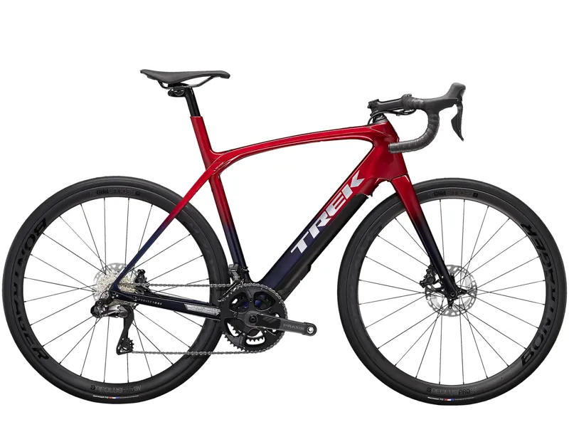  Trek Domane+ LT 7 eBike in Rage Red to Blue Fade