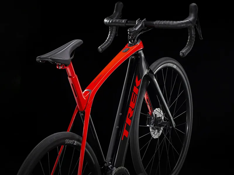 Trek Domane + LT Electric Road Bike in Red/Black-1