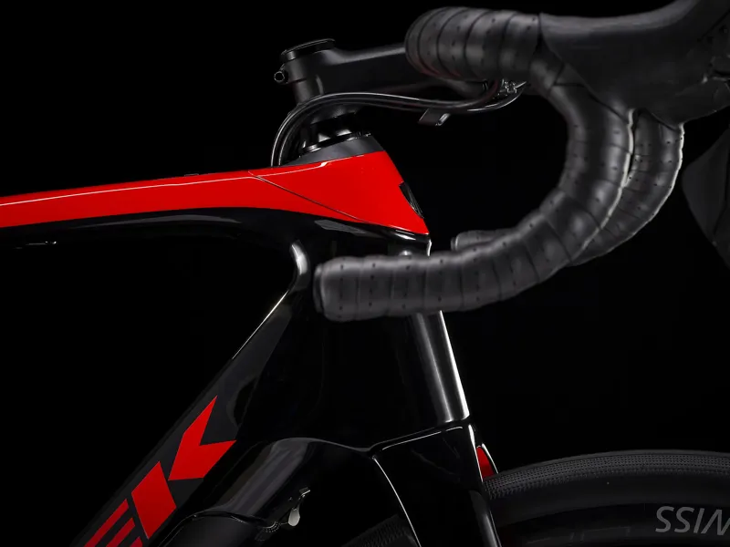 Trek Domane + LT Electric Road Bike in Red/Black-4