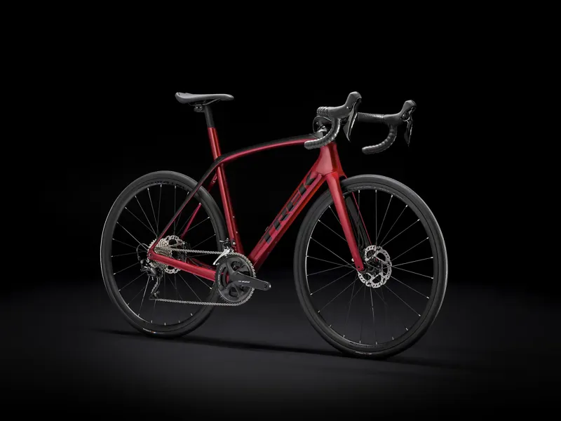 Trek Domane SL 5 Disc Carbon Road Bike in Red-1