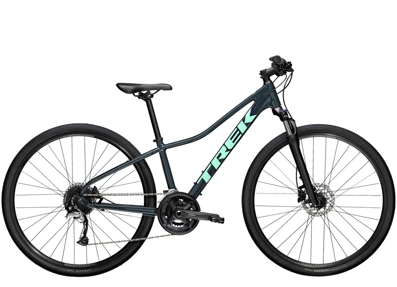 Trek Dual Sport 3 Womens Hybrid Bike in Blue