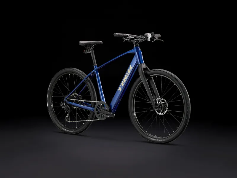 Trek Dual Sport+ 2 Hex Blue Electric Hybrid Bike-4