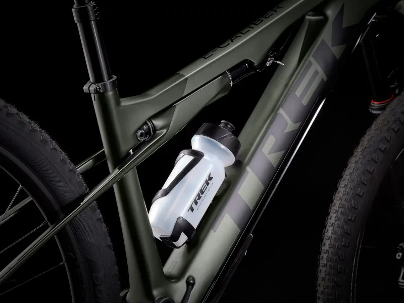 Trek E-Caliber 9.6 Electric Mountain Bike in Grey/Black-1