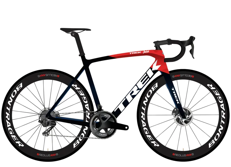  Trek Emonda SLR 7 Road Bike in Navy Carbon Smoke/Viper Red