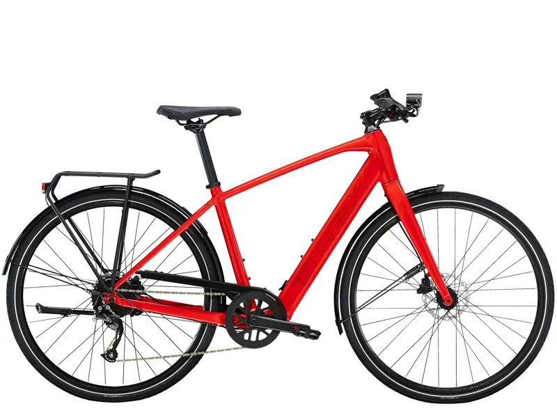 Trek Fx+ 2 Viper Red Electric Hybrid Bike
