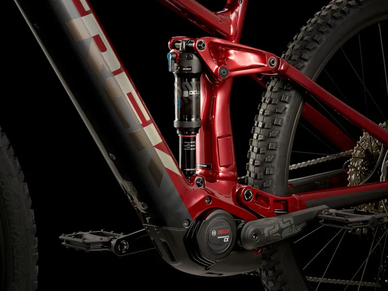 Trek Rail 5 625w Deore eMountain Bike in Crimson/Lithium Grey-6