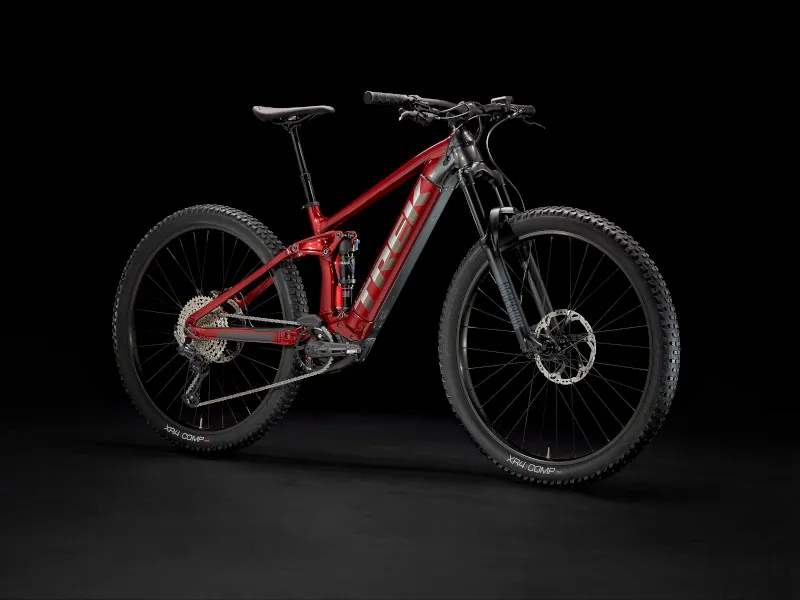 Trek Rail 5 625w Deore eMountain Bike in Crimson/Lithium Grey-1