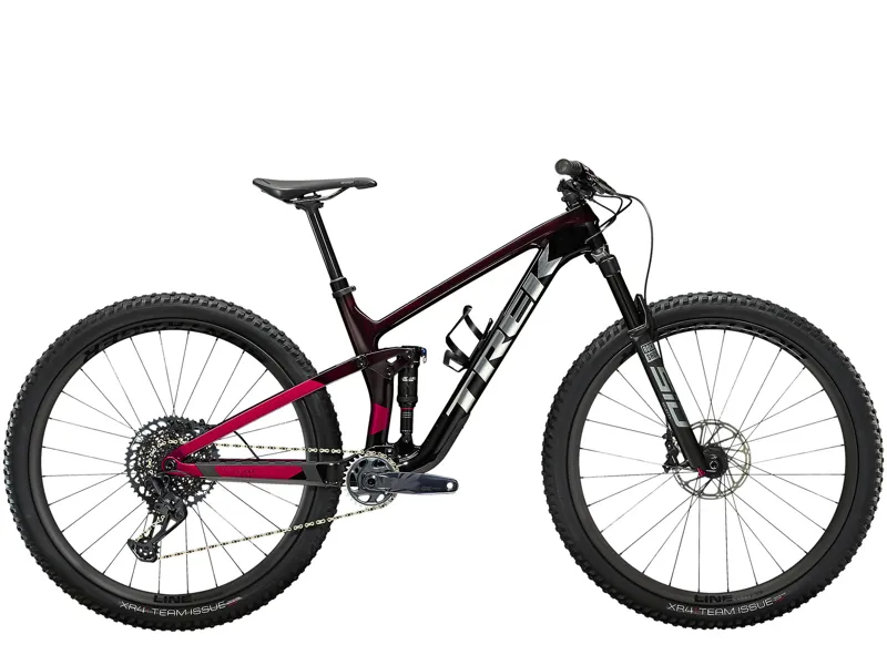Trek Top Fuel 9.8 GX Mountain Bike in Carbon Red Smoke Black