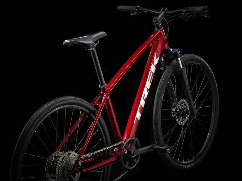  Trek Dual Sport 3 Hybrid Bike in Rage Red-8