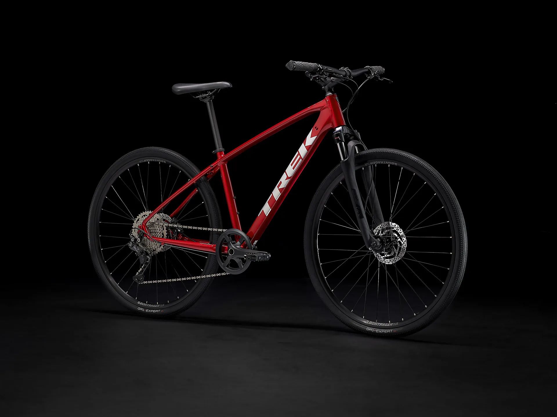 Trek Dual Sport Hybrid Bike in Rage Red