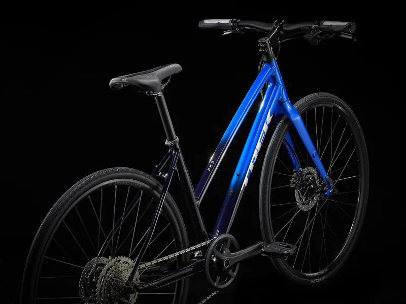  Trek FX 3 Disc Stagger Womens Hybrid Bike in Alpine Blue-7