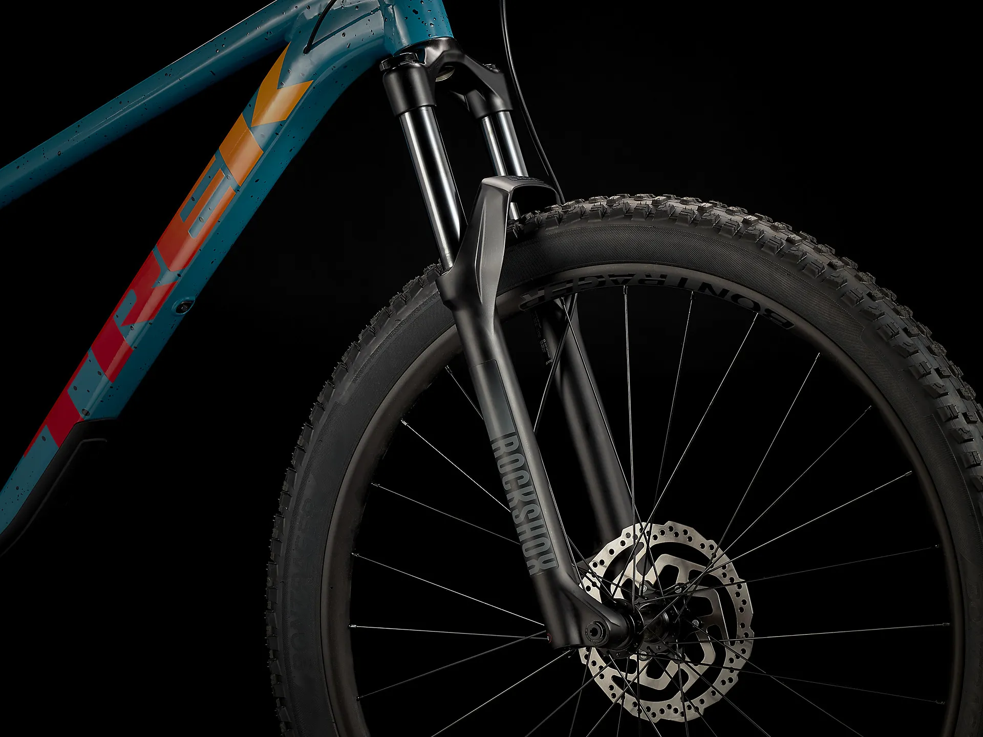 Trek Roscoe 7 Mountain Bike in Teal Trek Black
