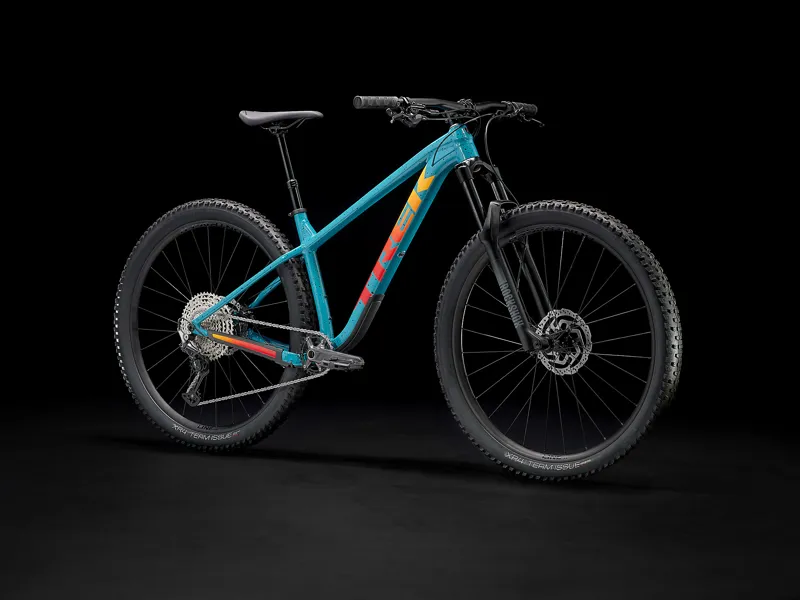 Trek Roscoe 7 Mountain Bike in Teal/Trek Black-11