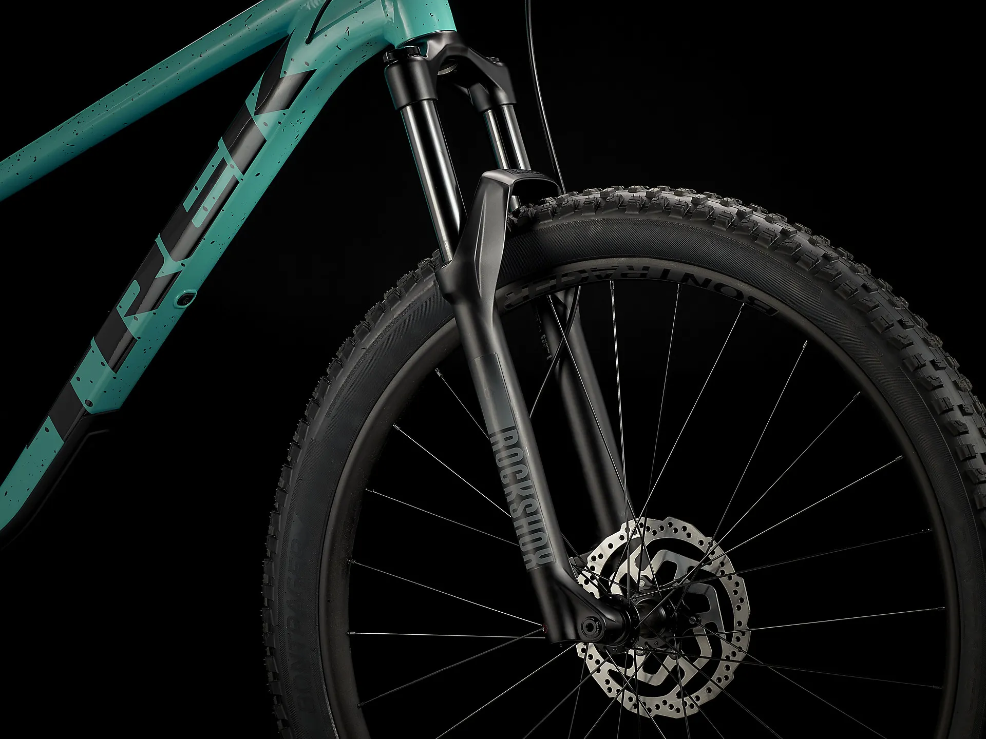 Trek Roscoe 7 Mountain Bike in Miami Green Trek Black