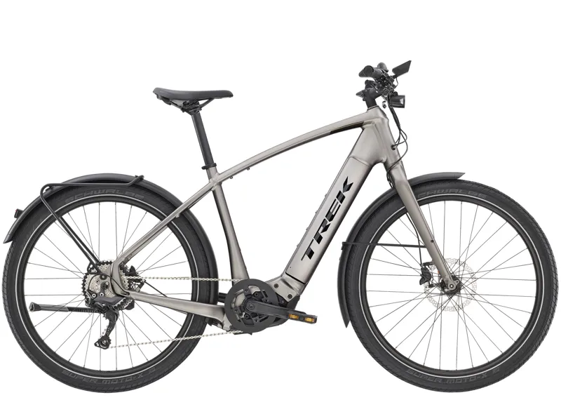 Trek Allant+ 8 Mens Electric Hybrid Bike in Grey